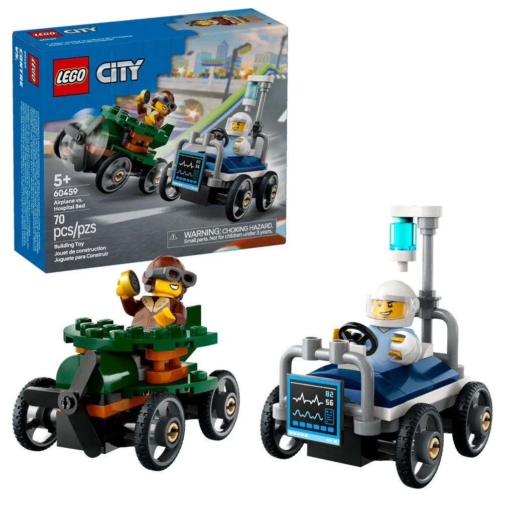 LEGO - City Airplanes vs. Hospital Bed Race Car Pack 60459