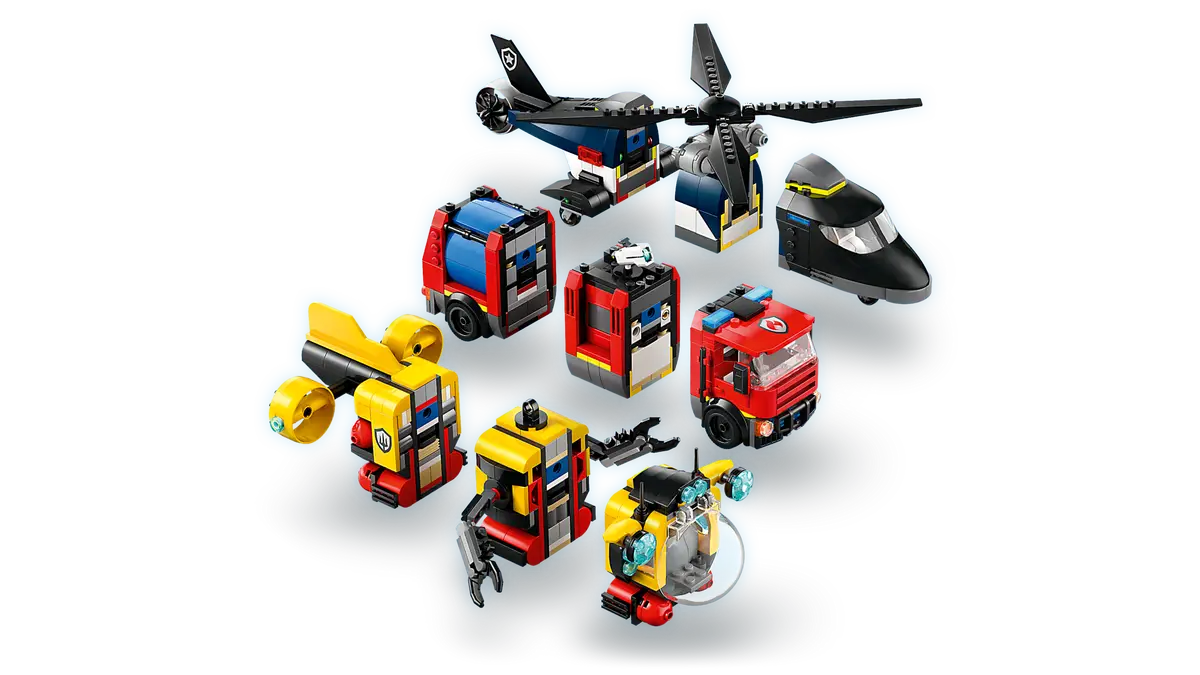 LEGO - City Helicopter, Fire Truck & Submarine Remix 60462