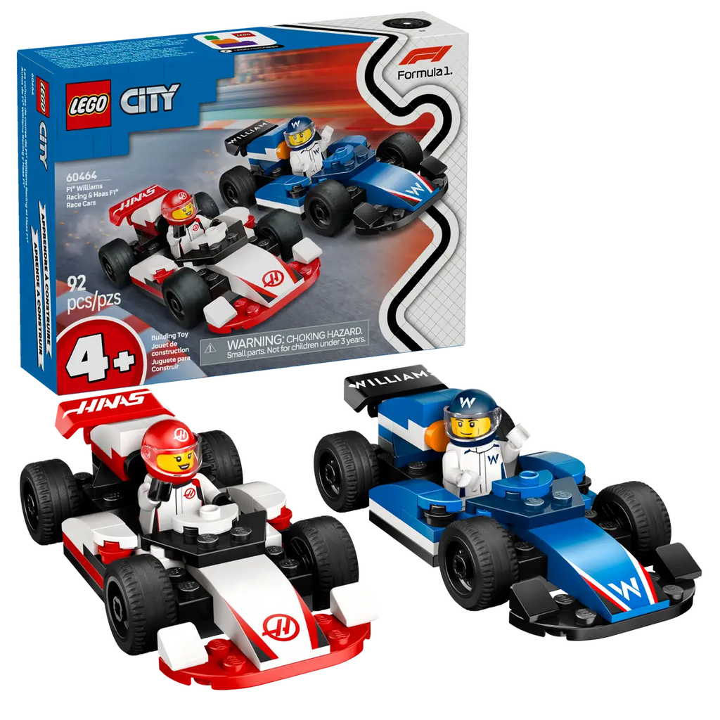 LEGO - City F1 Williams Racing & Haas F1 Race Cars 60464