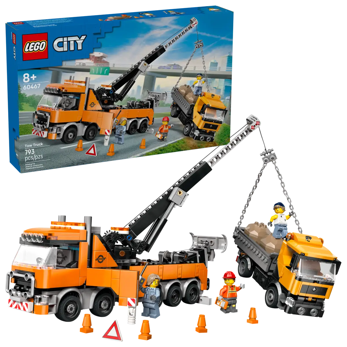 LEGO - City Heavy-Duty Recovery Tow Truck with Crane 60467