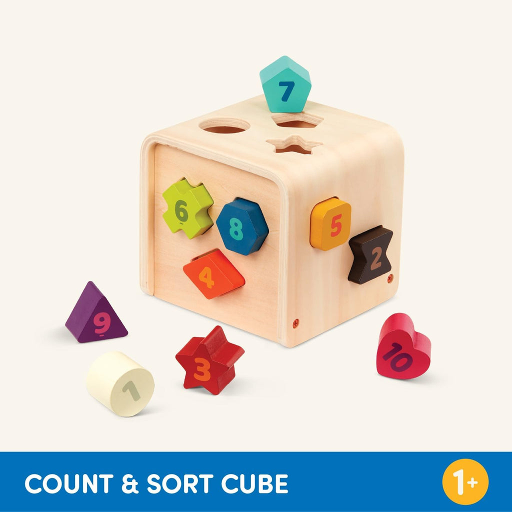 Battat - Wooden Shape Sorting Cube