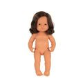 Miniland - Doll 38cm Caucasian Girl Brunette In Bag