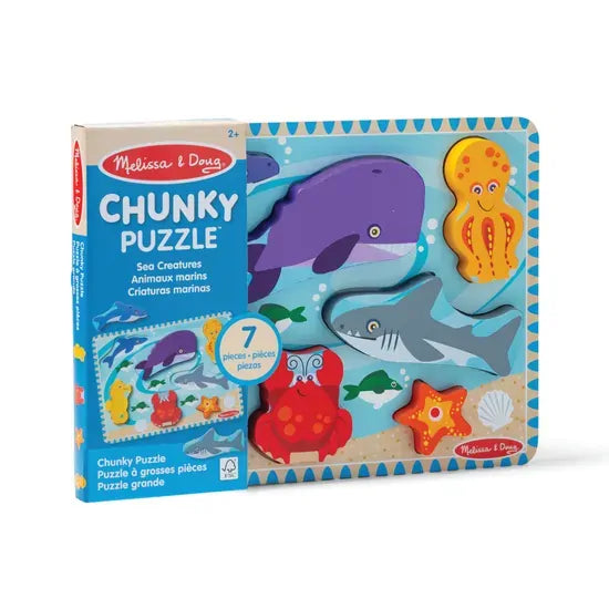 Melissa & Doug - Sea Creatures Chunky Puzzle