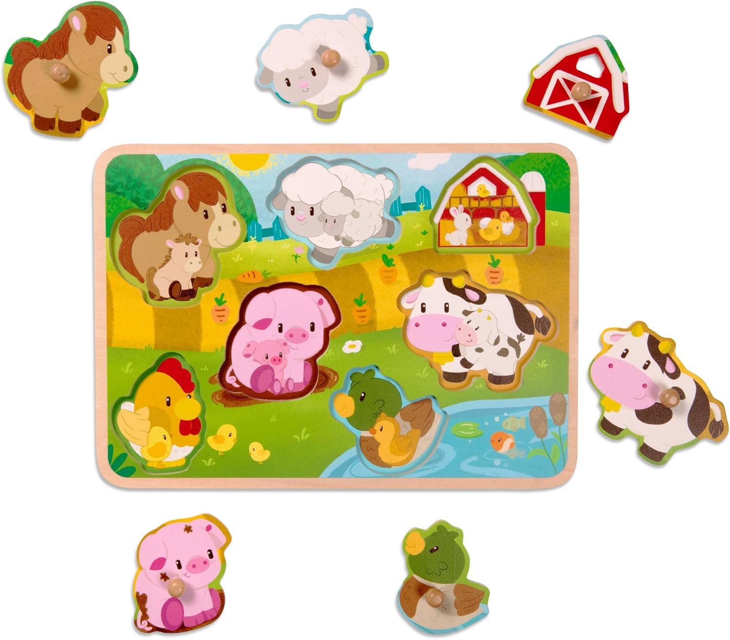 Battat - Farm Animal Wooden Puzzle
