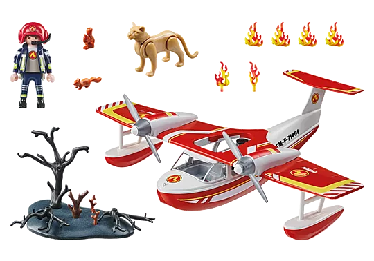 Playmobil - Firefighting Plane with extinguishing function 71463