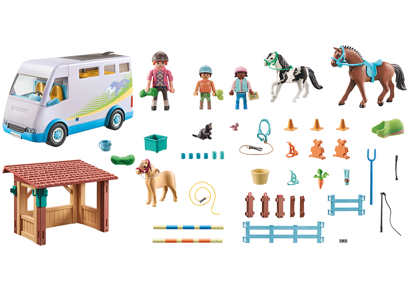Playmobil - Mobile Horse Riding School 71493