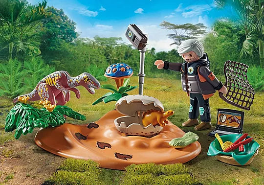 Playmobil - Stegosaurus Nest with Egg Thief 71526