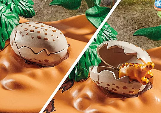 Playmobil - Stegosaurus Nest with Egg Thief 71526