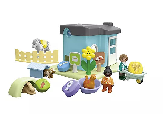 Playmobil - Junior Animal Kennels w/Treat 71690