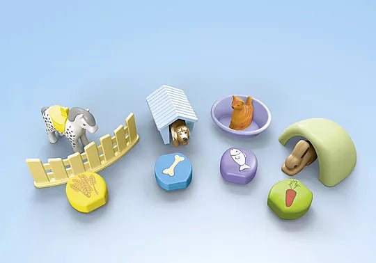 Playmobil - Junior Animal Kennels w/Treat 71690