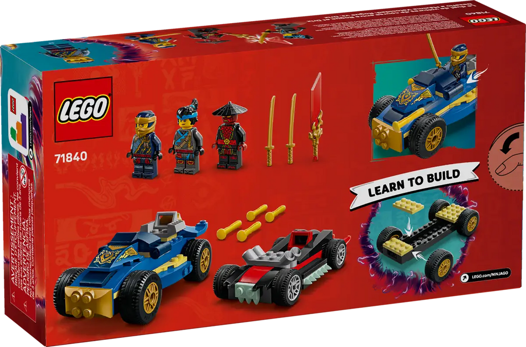 LEGO - Ninjago Rogue v's Drix Race Car Duel 71840