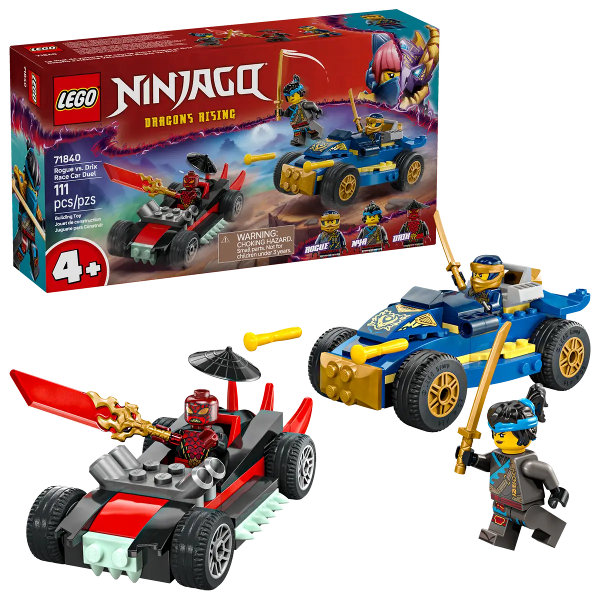 LEGO - Ninjago Rogue v's Drix Race Car Duel 71840