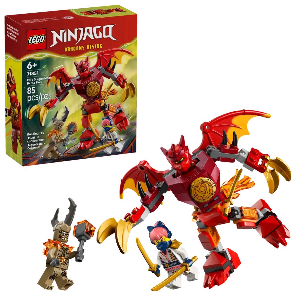 LEGO - Ninjago Kai's Dragon Mech Battle Pack 71851