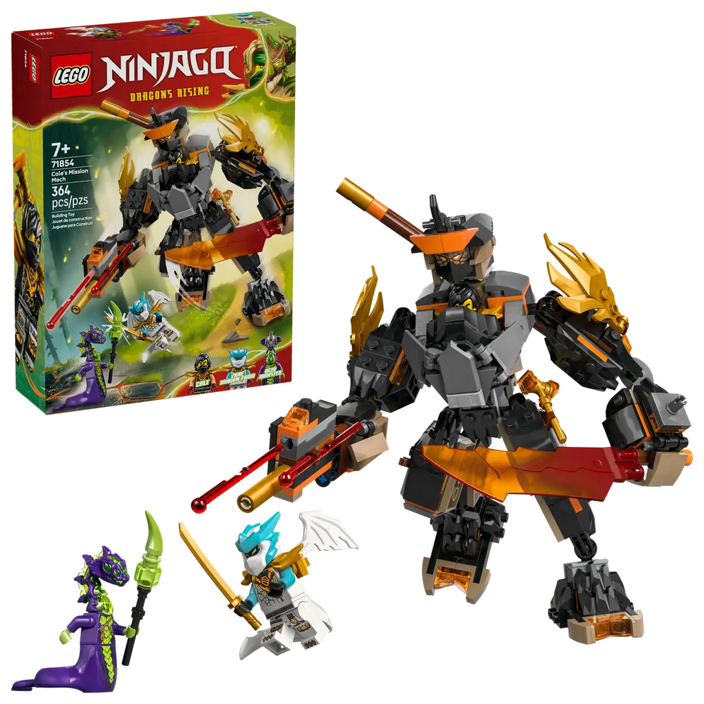 LEGO - Ninjago Cole's Mission Mech & Dragon Zane 71854