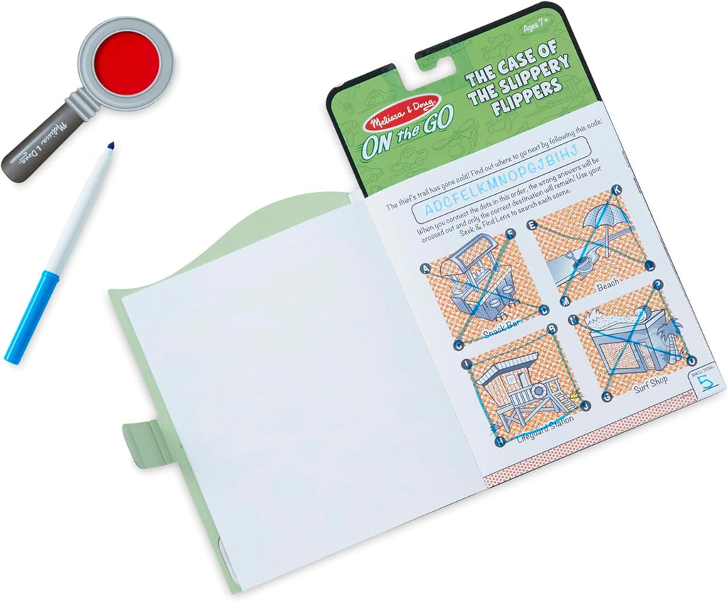 Melissa & Doug - Secret Decoder - Slippery Flippers - On the Go Travel Activity