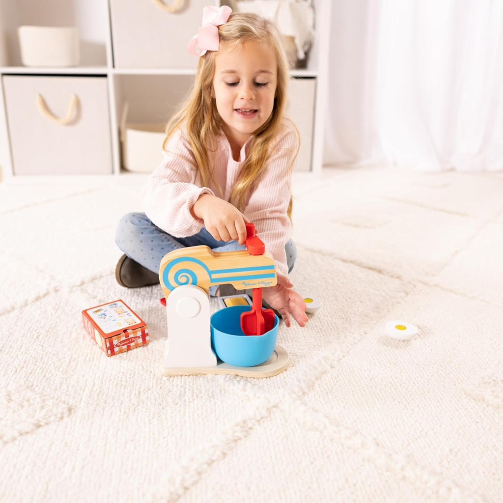 Melissa & Doug - Wooden Make-A-Cake Mixer Set