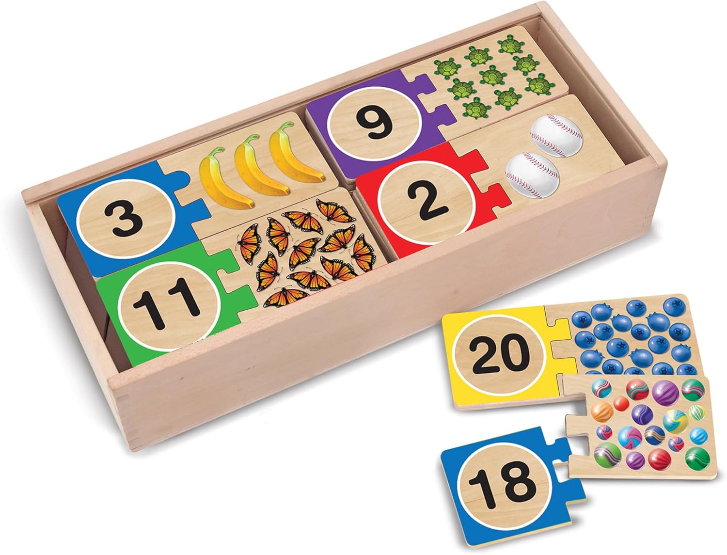Melissa & Doug - Numbers Wooden Puzzle Cards