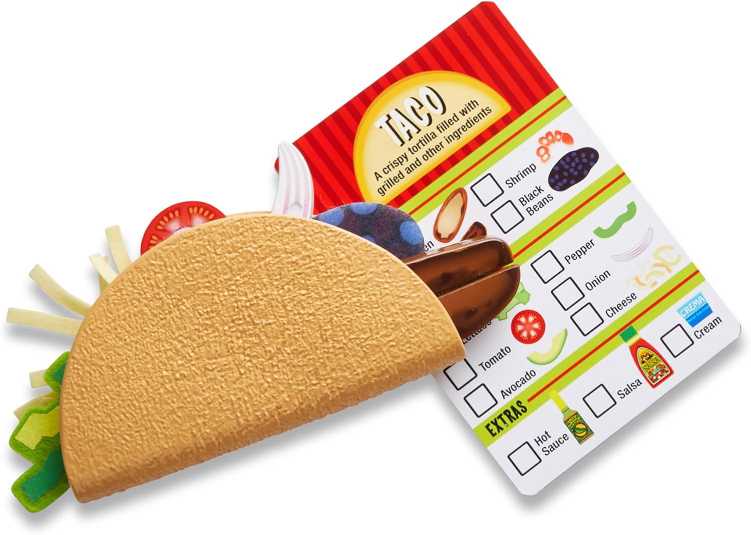 Melissa & Doug - Fill & Fold Taco & Tortilla Set