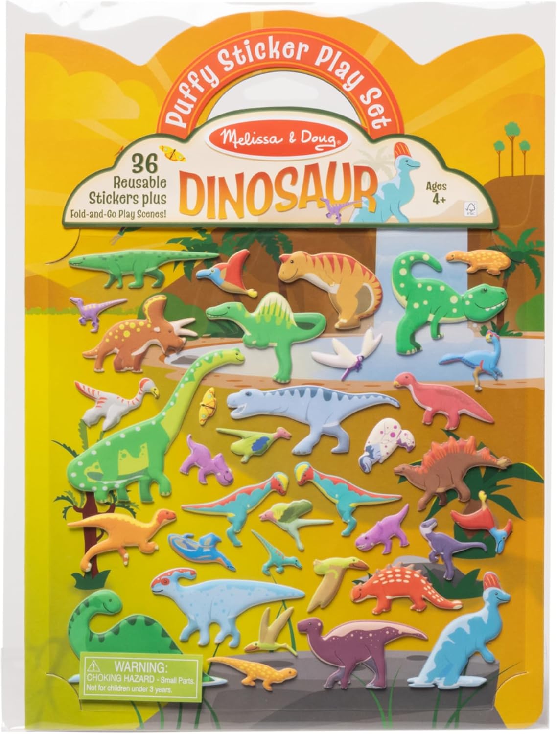 Melissa & Doug - Reusable Puffy Sticker Play Set - Dinosaurs
