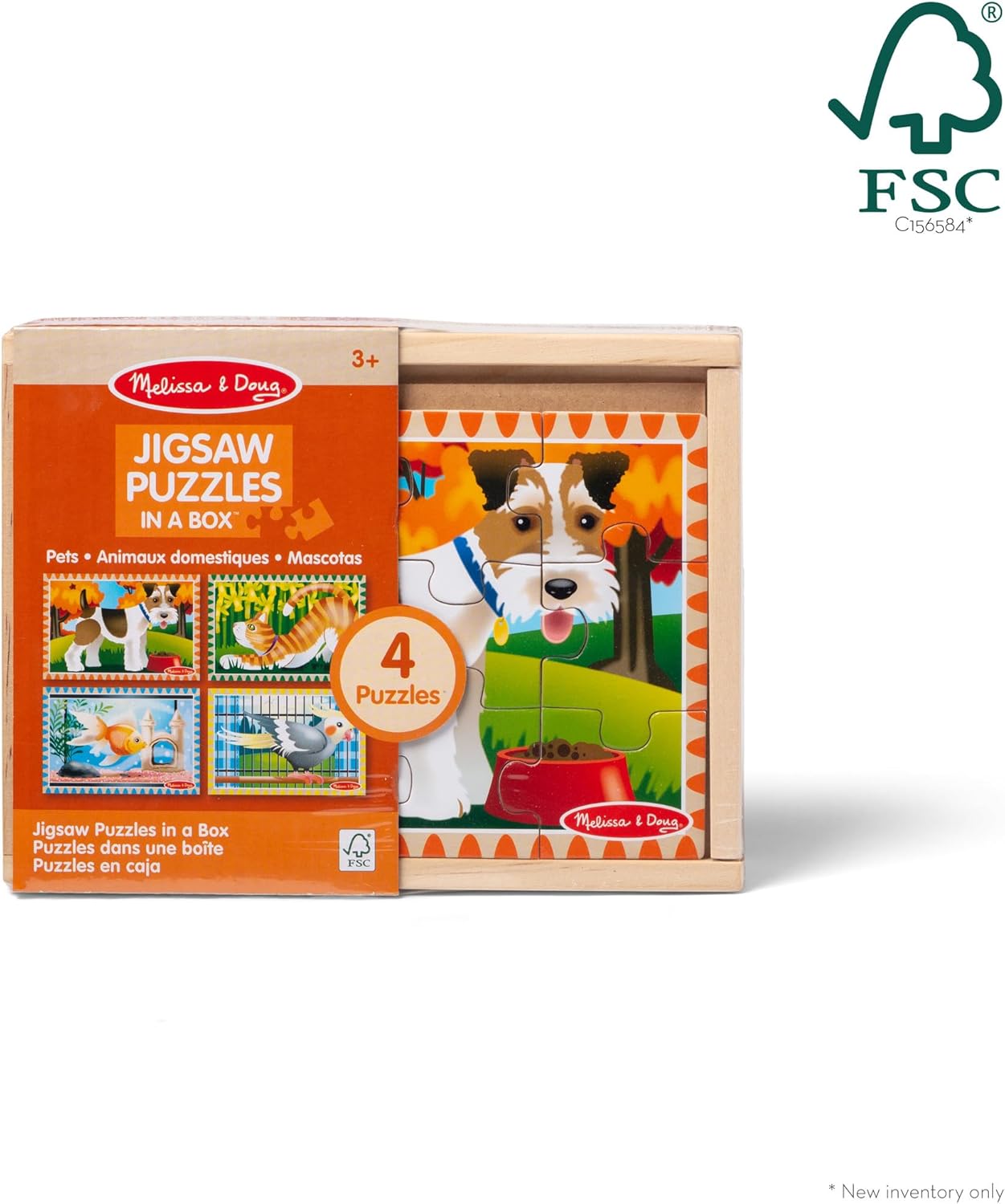Melissa & Doug - Pets Puzzles in a Box