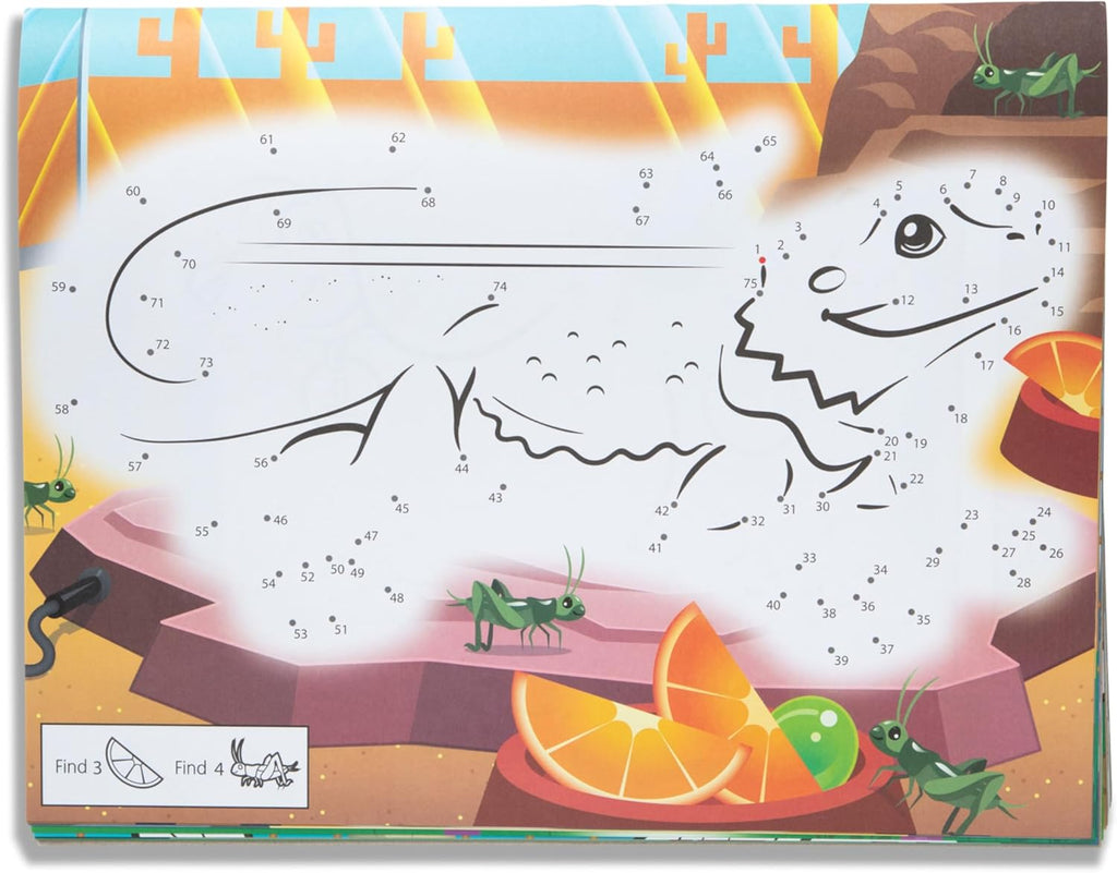 Melissa & Doug - 123 Dot-to-Dot Coloring Pad - Pets