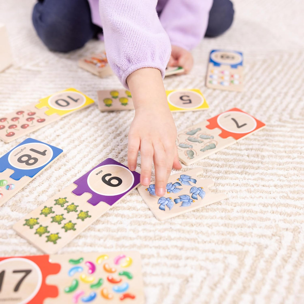 Melissa & Doug - Numbers Wooden Puzzle Cards