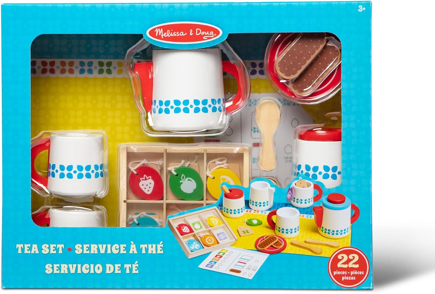 Melissa & Doug - Wooden Steep & Serve Tea Set