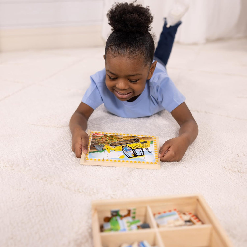 Melissa & Doug - Construction Puzzles in a Box