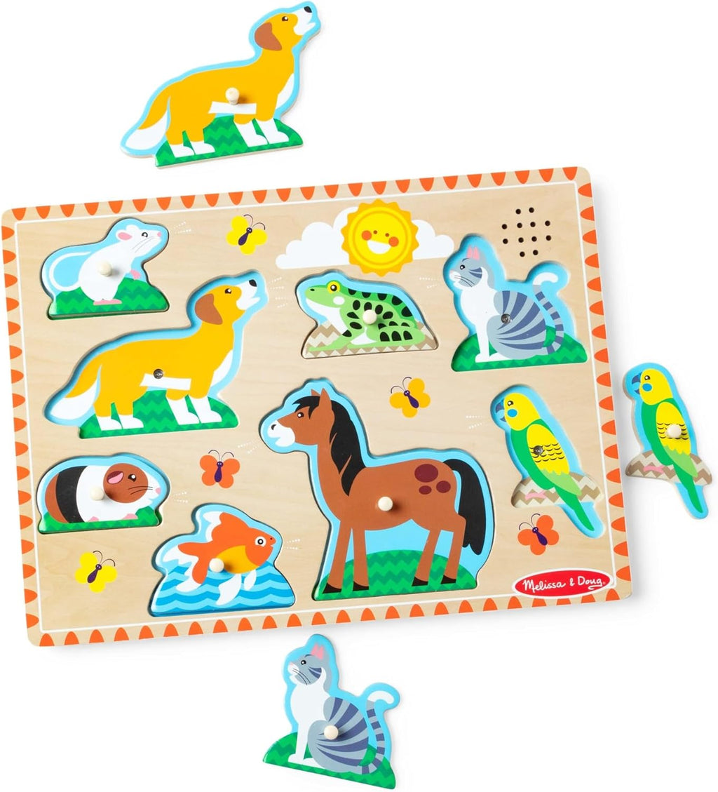 Melissa & Doug - Pets Sound Puzzle - 8pc