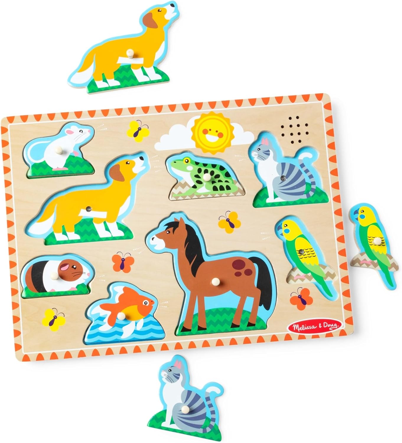 Melissa & Doug - Pets Sound Puzzle - 8pc