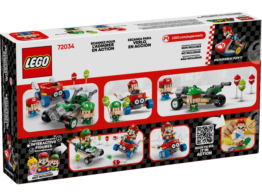 LEGO - Super Mario Mario Kart Baby Mario vs. Baby Luigi 72034