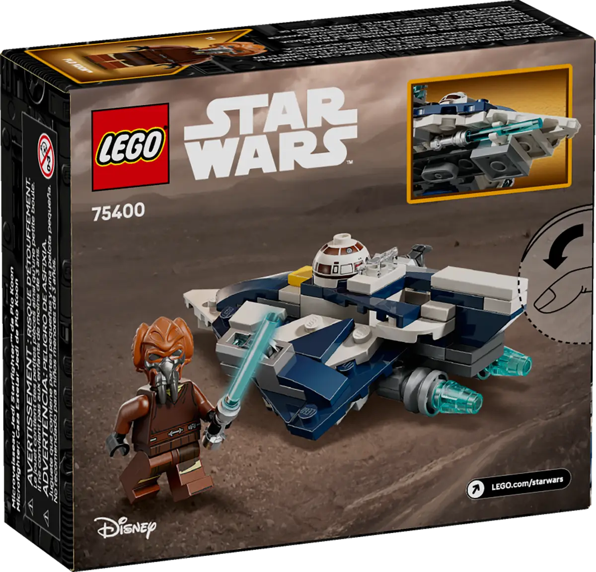 LEGO - Star Wars Plo Koon's Jedi Starfighter Microfighter 75400