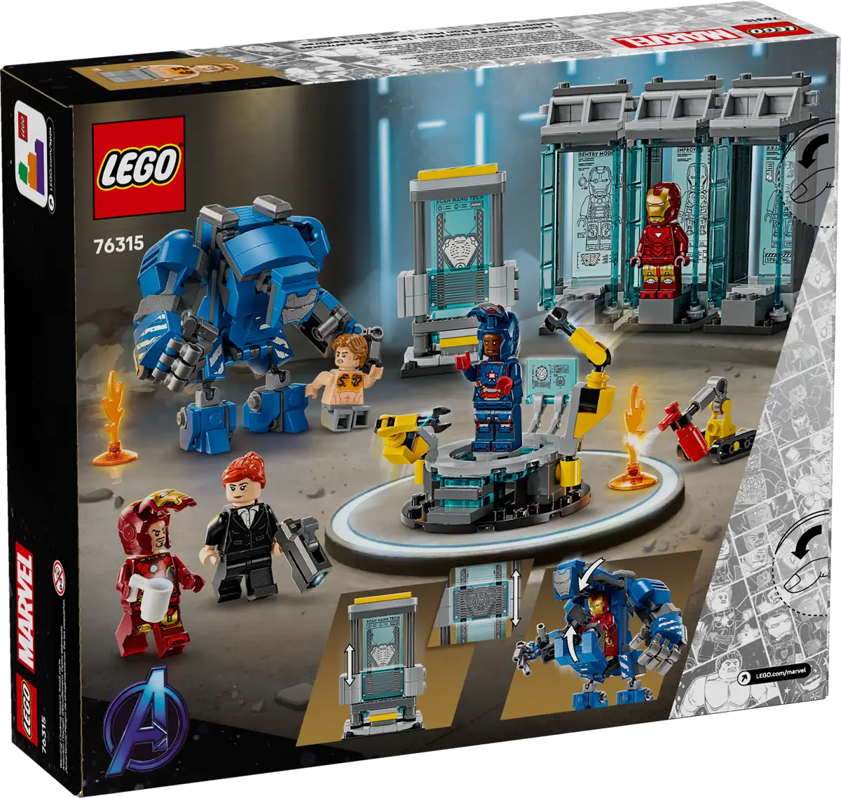 LEGO - Marvel Iron Mans Lab Hall of Amor 76315