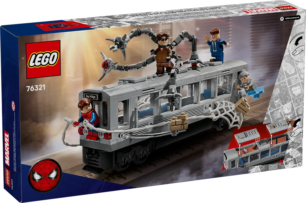 LEGO - Marvel Spiderman vs Doc Ock Subway Train Scene 76321