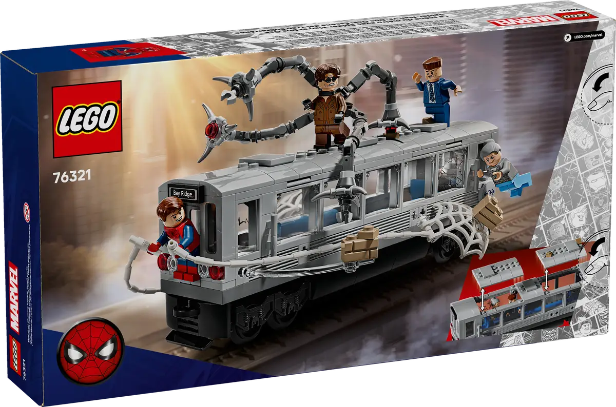 LEGO - Marvel Spiderman vs Doc Ock Subway Train Scene 76321
