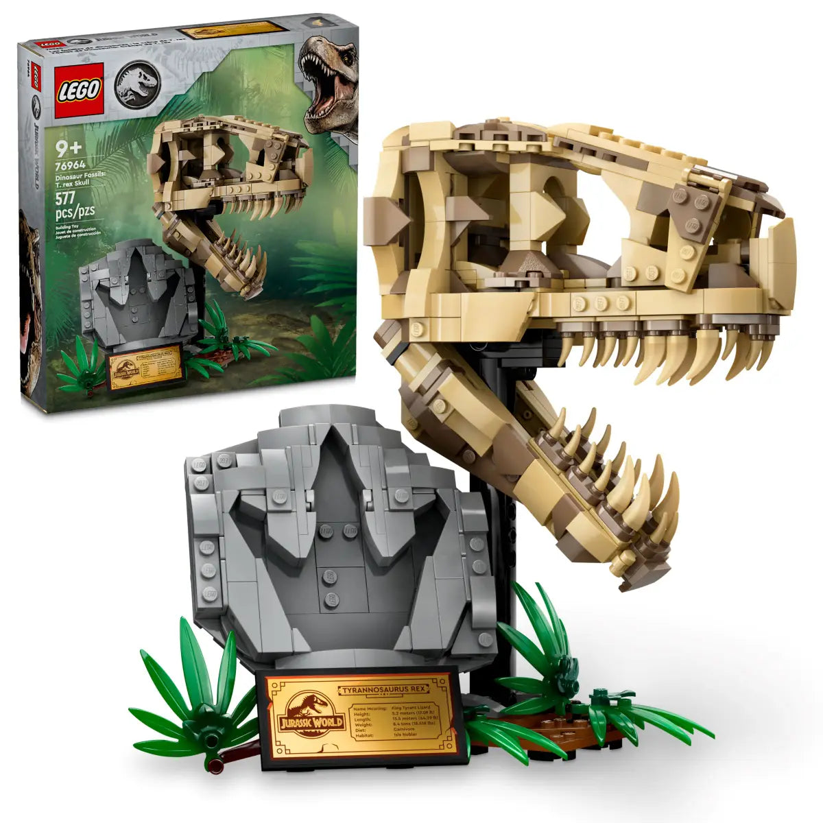 LEGO - Jurassic World Dinosaur Fossils T Rex Skull 76964
