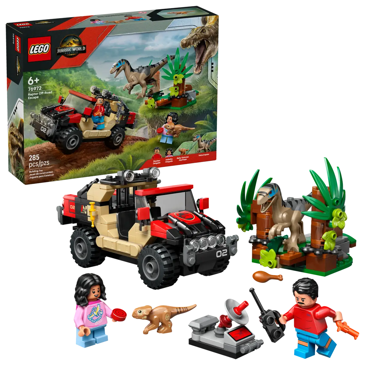 LEGO - Jurassic World Raptor Off-Road Escape 76972