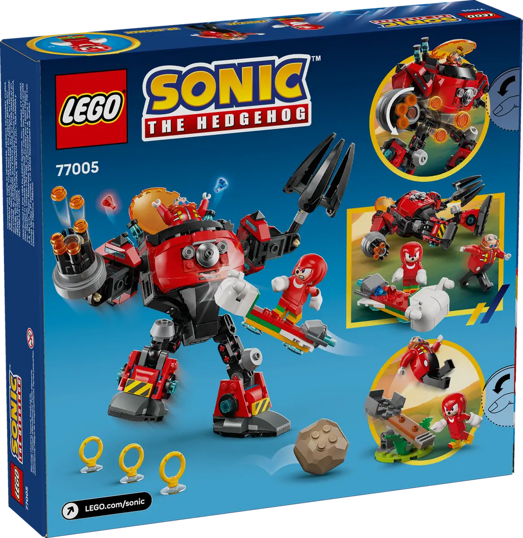 LEGO - Sonic The Hedgehog Knuckles vs Dr Eggman Egg Crusher Mech 77005