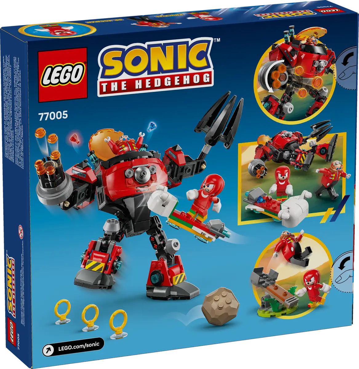 LEGO - Sonic The Hedgehog Knuckles vs Dr Eggman Egg Crusher Mech 77005