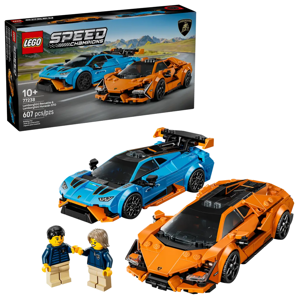 LEGO - Speed Champions Lamborghini Revuelto and Lamborghini Huracan STO 77238