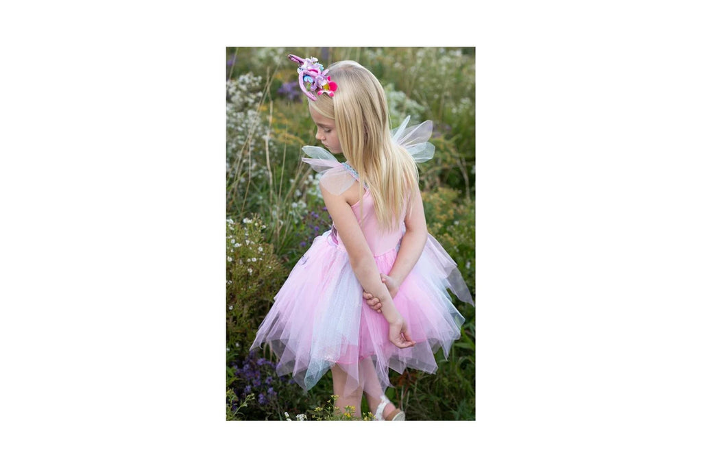 Great Pretenders - Bling Bling Mermaid Skirt & Hairclip Set Pink Size 4-6