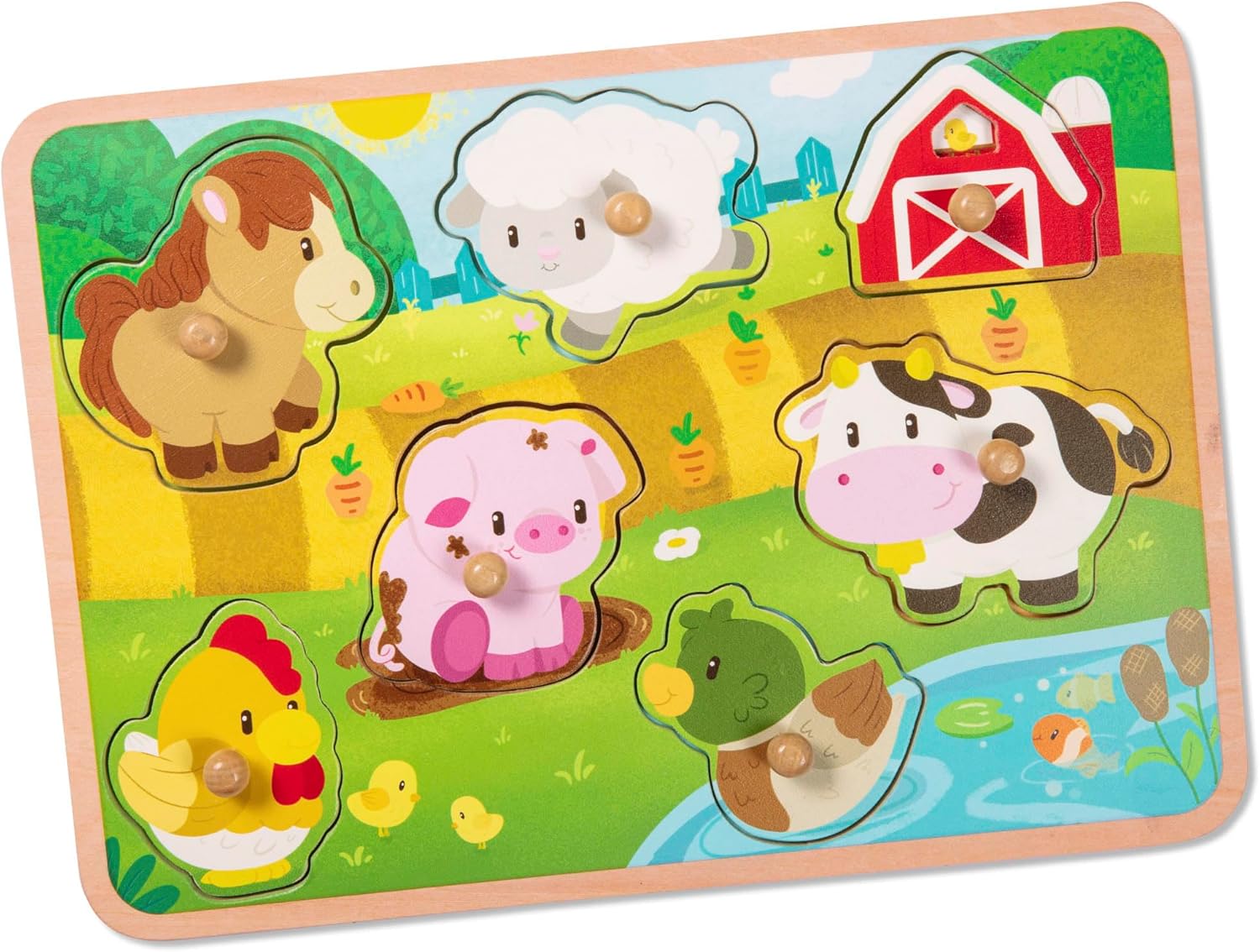 Battat - Farm Animal Wooden Puzzle