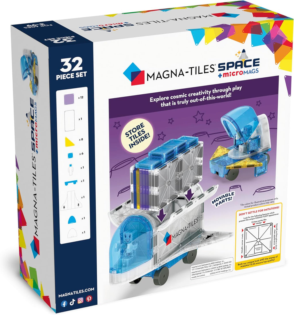 Magna Tiles - Space + MicroMAGS 32 piece