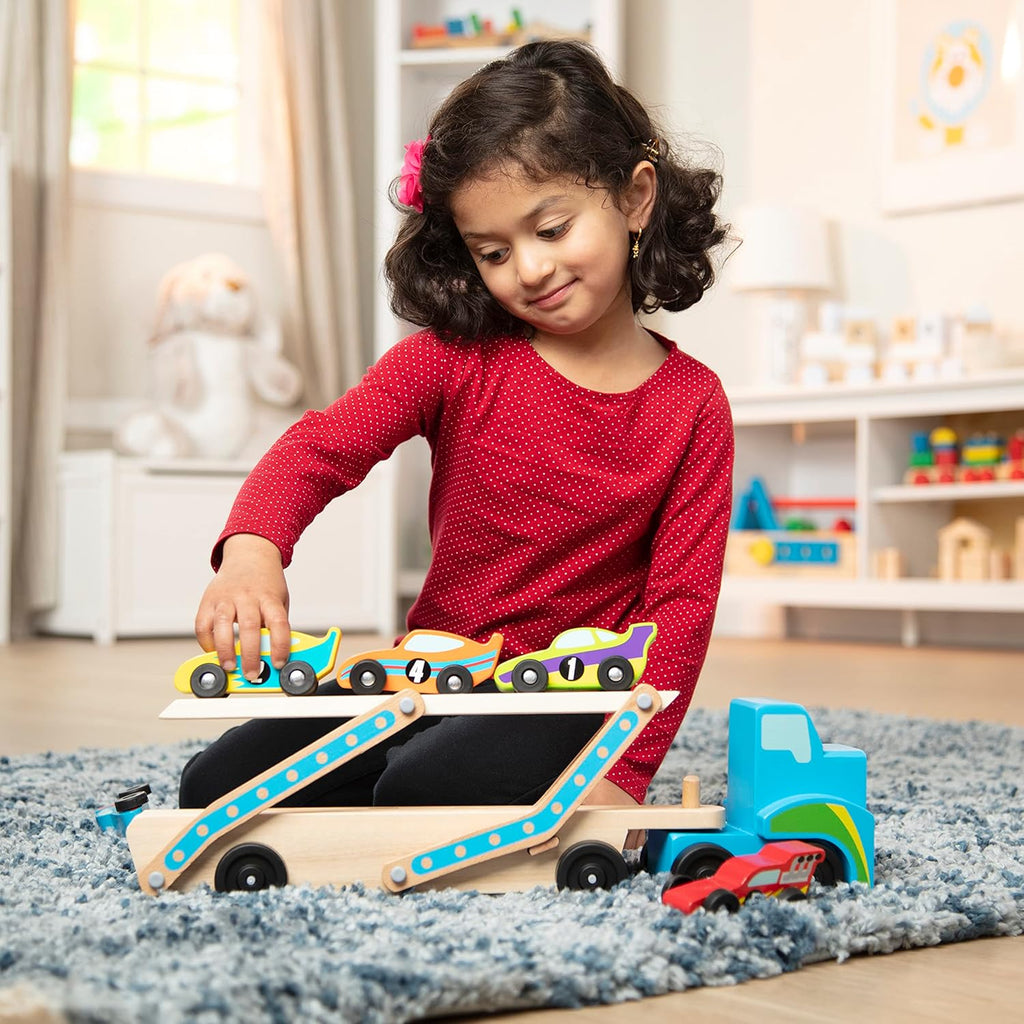 Melissa & Doug - Jumbo Race Car Carrier