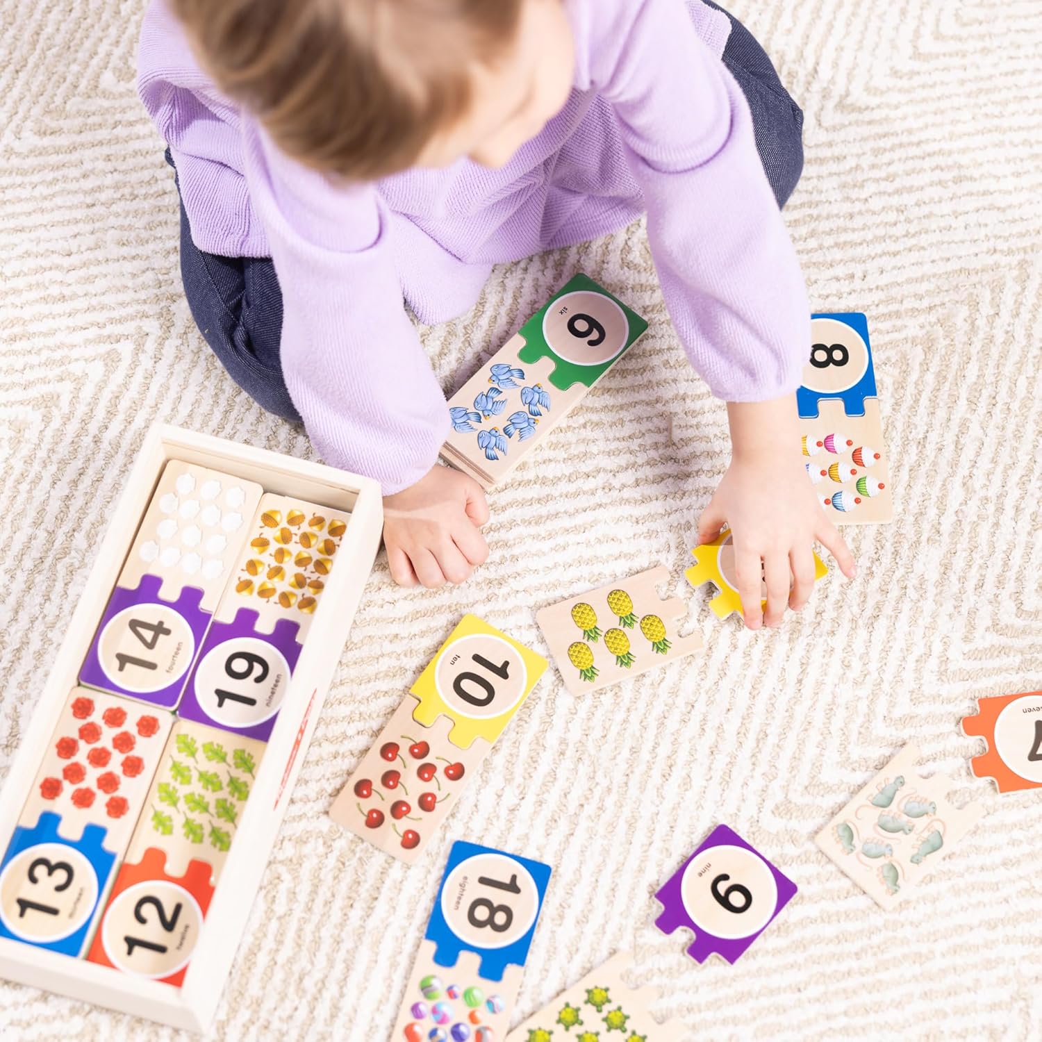 Melissa & Doug - Numbers Wooden Puzzle Cards