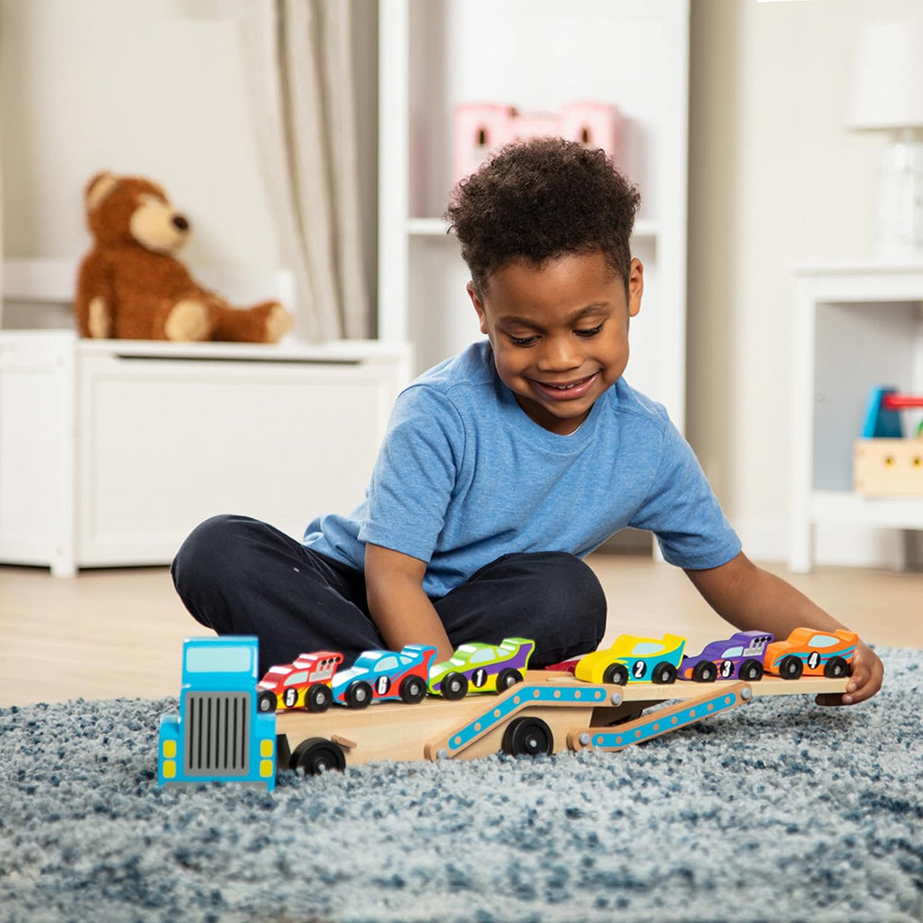 Melissa & Doug - Jumbo Race Car Carrier