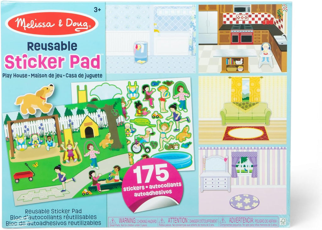 Melissa & Doug - Reusable Sticker Pad - Play House