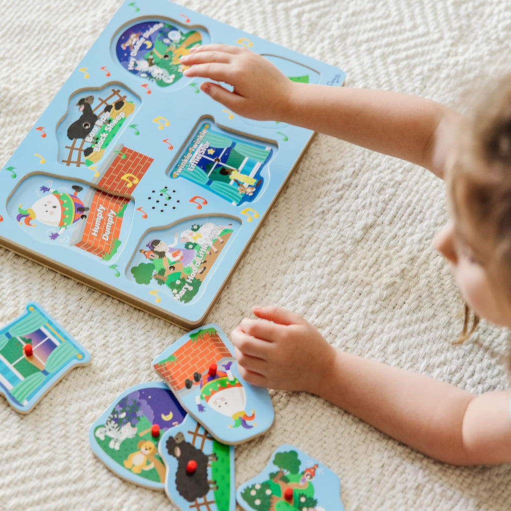 Melissa & Doug - Sing-Along Nursery Rhymes 2 Song Puzzle - 6pc