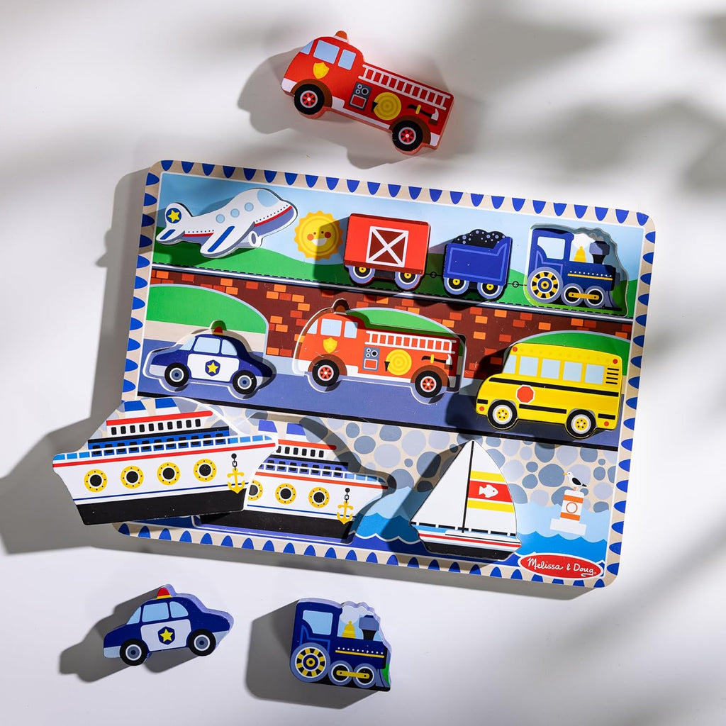 Melissa & Doug - Vehicles Chunky Puzzle