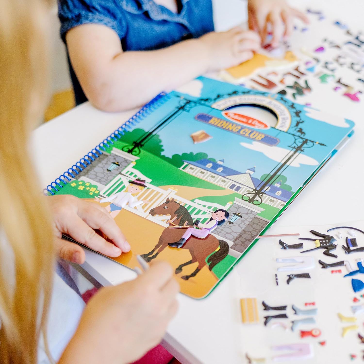 Melissa & Doug - Reusable Puffy Sticker Activity Book - Riding Club
